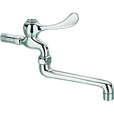 With Long Spout Commonly Used Beautiful Single Plastic Handle Wall Mounted Vessel Sink Faucet